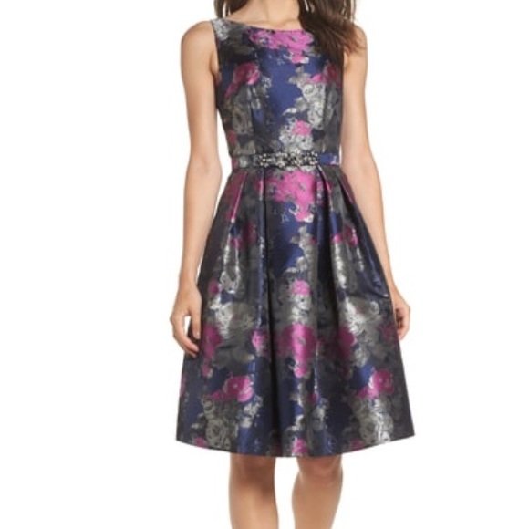 eliza j fit & flare dress